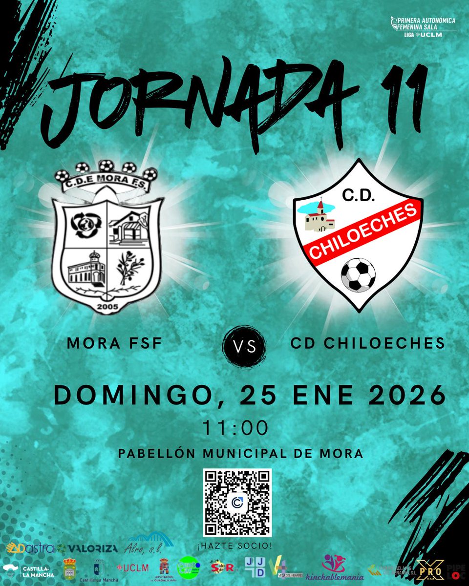 CDChiloeches's tweet image. ‼️ DIA DE PARTIDOS ‼️ 

🏆 1a Auto FEM 
▶️ Jornada 11
🕗 11,00h
🏟 Pab.Mora
🆚️ @FsFMora 

🏆 Div.Honor @aafsalagu 
▶️ Jornada 12
🕗 18,00h
🏟 Pab.Horche
🆚️ @HorcheFS 

🙌 VAMOS CHILO 🙌
