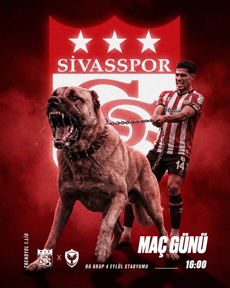 Amedspor ile karşılaşacak Sivasspor'un maç günü paylaşımı.