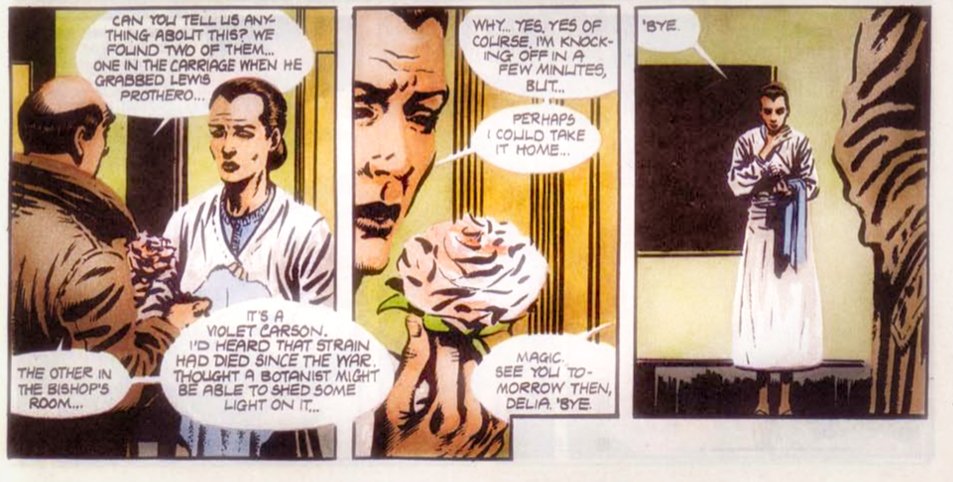 DavidAtOneLeft's tweet photo. @archivetvmus71 Perhaps Ena was the ultimate custodian of a vanishing time. New Zealand rose breeder Sam McGredy (1932–2019) honoured Violet with the 'Violet Carson' rose. In Alan Moore's V for Vendetta, the same rose became a poignant symbol. The 'V' starting letter was a perfect fit. https://t.co/z0HcVaaHwI