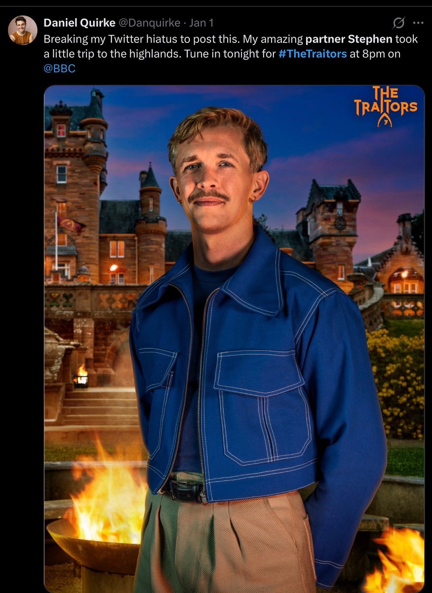 I have just seen the final episode of #thetraitors and, unfortunately, due to this post done before it started I had a very good idea of the winner from the start. #thetraitorsuk really should stop spoilers.