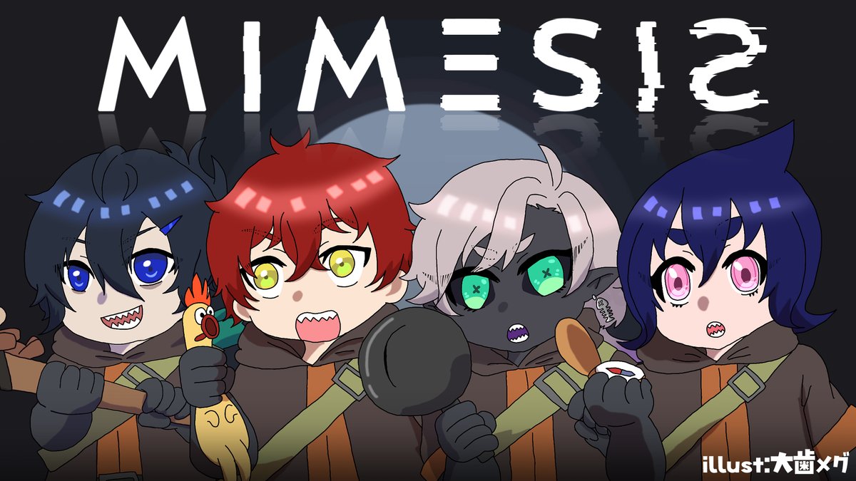 sui2mezame's tweet image. 🦈配信告知🦈

⏰1/25(日) 21:00～

ギザ歯みんなでミメシス！
Twitchでやるけどせっかくカワイイ絵描いてもらったのでサムネ作った！

▼Twitch
twitch.tv/sui2mezame