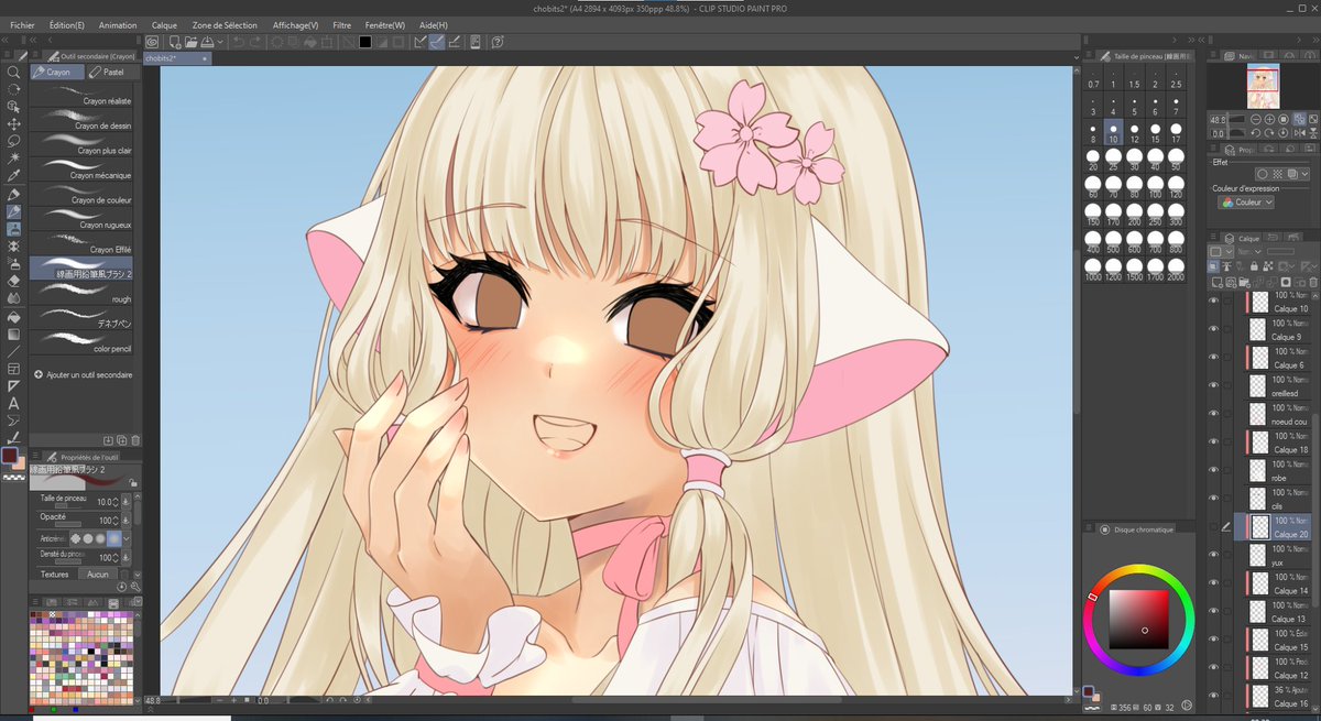 Sulwen_89's tweet photo. Hello! Working on this beauty. I remember being in love with the colored illustrations and all the outfits in Chobits when the manga was running.
If you like soft and colorful artworks of girlies, please let's follow each other ☺️
#artmoots #smallartist #DigitalArtist https://t.co/9dqxyec6Qv