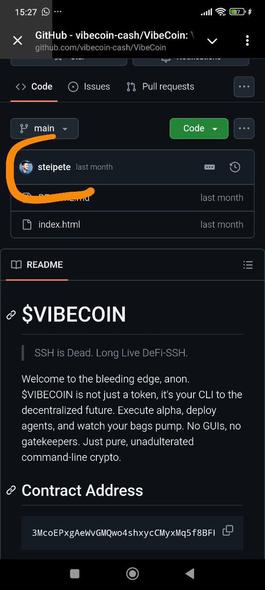 <a href="/steipete/">Peter Steinberger 🦞</a> <a href="/Kevsznx/">.</a> <a href="/ANZZ_fn/">ANZZ</a> <a href="/SeekrTrending/">Seekr Trending</a> real.Ca

3McoEPxgAeWvGMQwo4shxycCMyxMq5f8BFKuH1efpump

github.com/vibecoin-cash/…