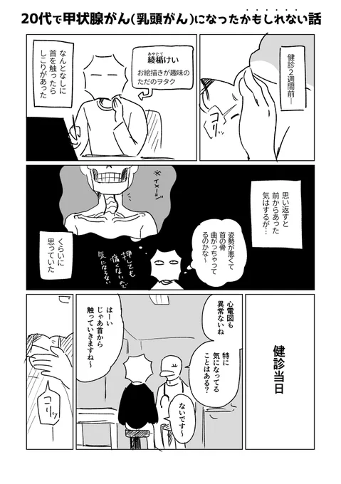 甲状腺がん(乳頭がん)になったかもしれない話
(1/5)
#漫画がよめるハッシュタグ 