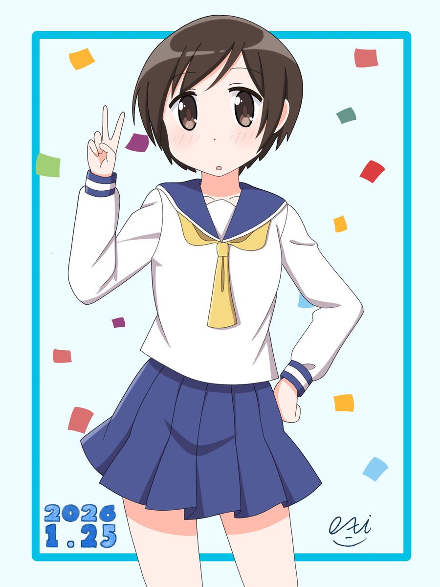 stdk310's tweet image. ふみおちゃんたんおめ 🎉
#長谷川ふみ生誕祭2026
 #ゆゆ式