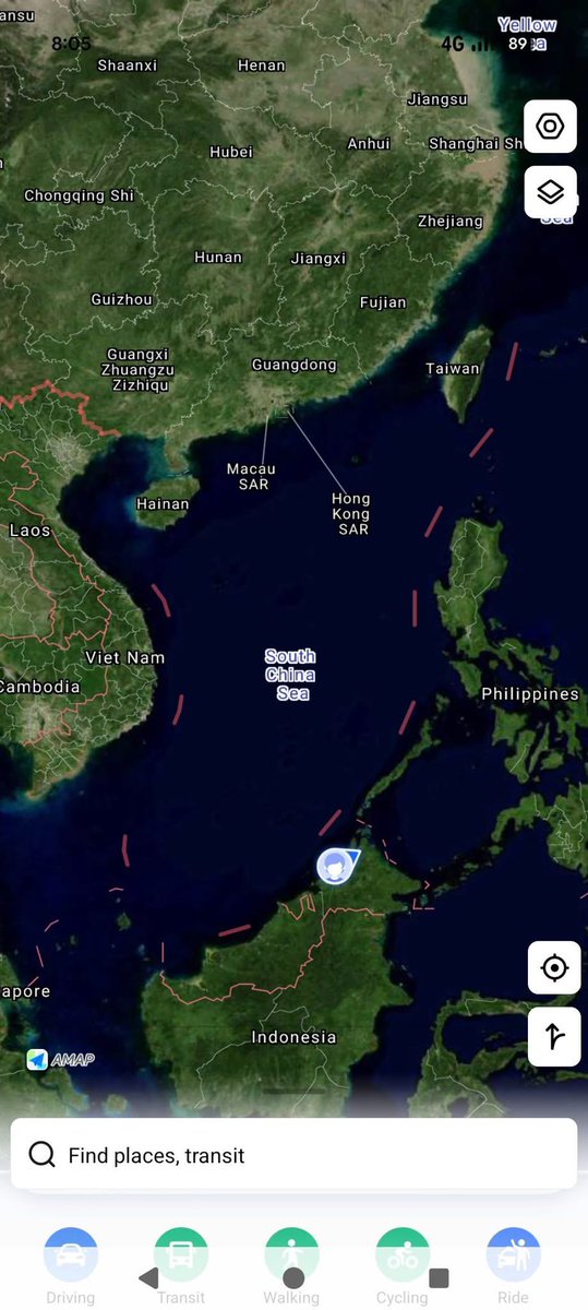 Aplikasi dari China yang viral sekarang, Amap dilihat mengiktiraf Nine-Dash Line.

Nine-dash line ialah satu garisan berbentuk U yang digunakan oleh China untuk menuntut sebahagian besar kawasan Laut China Selatan.

Akibatnya, rakyat M’sia mula meninggalkan aplikasi tersebut.