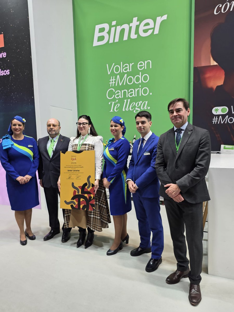 Binter ha sido distinguida como Mejor Compañía de Transporte en España

🔗 Más información:
fijet.es/actualidad-fij…

#Binter #BinterCanarias #PremiosFIJET #FIJETEspaña #TransporteAéreo #Turismo #Conectividad #Calidad #Excelencia #Canarias #Aviación #TurismoEspañol