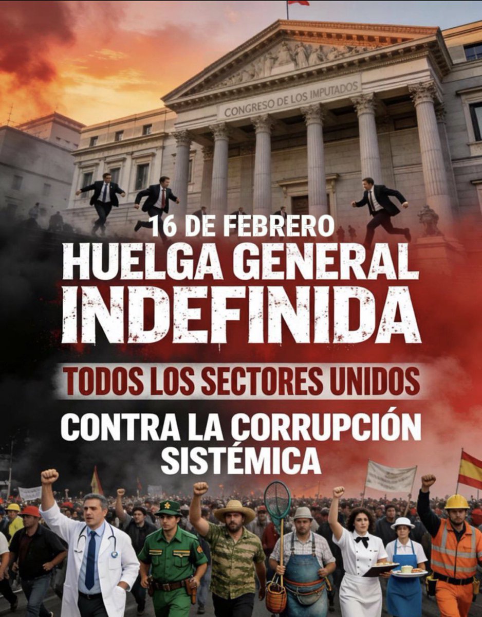 Repite conmigo: ¡Las manifestaciones no sirven de una mierda!

Hay que paralizar el puto país, pero ea, cada sector convocando huelga una fecha diferente en vez de unirnos todos, así nos va. #huelgageneral
