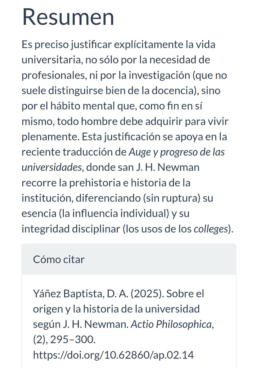 YezDavid's tweet photo. https://t.co/u83uIBkKc3
La justificación del quehacer universitario, al hilo de Auge y progreso de las universidades, de san J. H. Newman https://t.co/dr75biwzpv