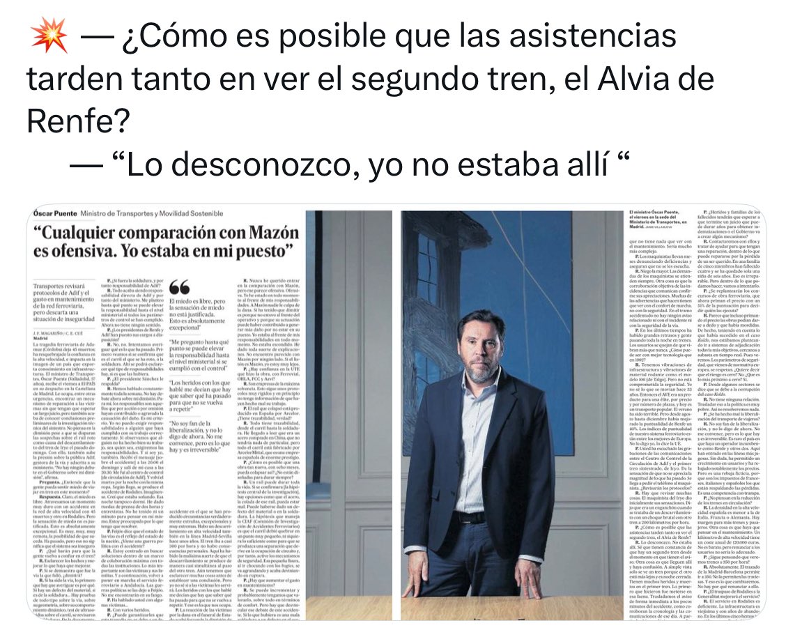MariaJamardoC's tweet image. Cuarenta y cinco muertos y un tren desparecido durante más de una hora… y la explicación es: “Yo no estaba allí”…