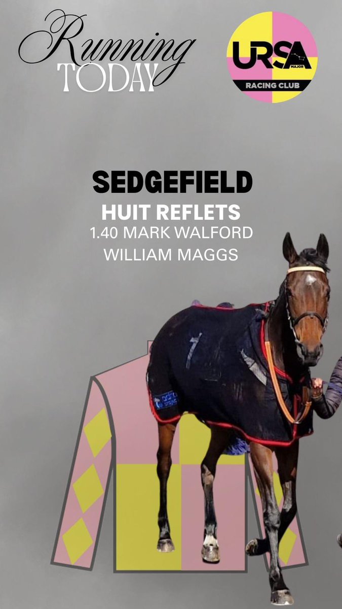 It’s been quite the week and we complete it today at <a href="/SedgefieldRace/">SedgefieldRacecourse</a>  with the game Huit Reflets

Home safe Hugo!