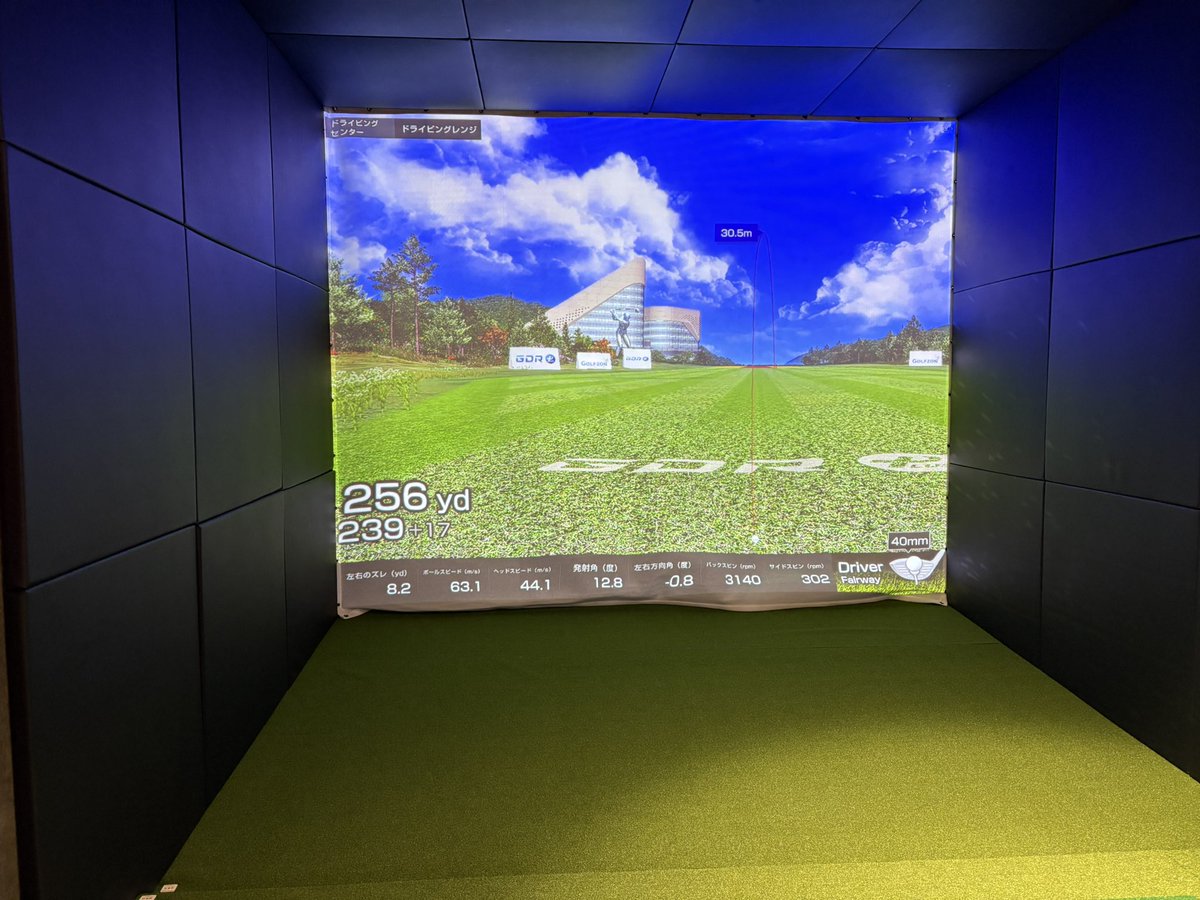 swingpark24's tweet photo. 自主練で久しぶりの250ヤードオーバー⛳️😄
キャリーで超えてみたい😭

#スイングパーク24
#ゴルフ
#シュミレーションゴルフ
#和歌山県橋本市 https://t.co/7Bkgmg41yt
