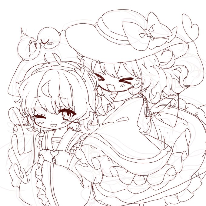 2月の後半まで忙しいので落書きをちょっとだけあげてみるᐡඉ́  ̫ ඉ̀ᐡ
東方キャラリハビリするよー 