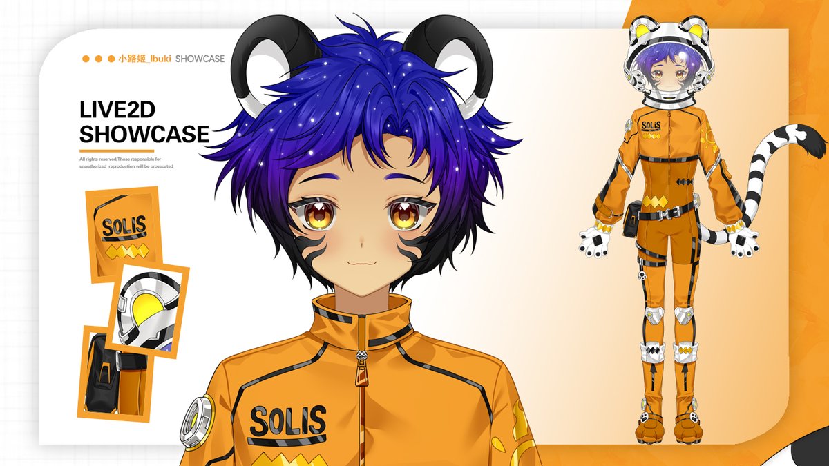 ✨Commission showcase✨
Ding dong! Your solar system tiger astronaut has landed—ready for space exploration, roar~ 🐯✨
#Vtuber #Live2D #VTubeStudio #VGenComm