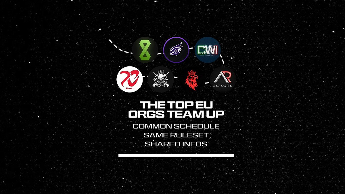 The Top EU orgs team up🔥

We joined forces with <a href="/MostWantedITA/">Most Wanted</a> <a href="/insightgaming/"></a> <a href="/TimeToClutch/">Time To Clutch - Warzone</a> <a href="/ncpj_gg/">NC eSport</a> <a href="/ML_UnReaL/">ML UnReaL</a> &amp; <a href="/ArEsportsGaming/">Ar Esports - Tournaments Warzone Call Of Duty</a> to improve the EU competitive circuit.

📅 Common Schedule
🏆 Same Rulesets
📰 Shared Infos

All of this for the love of gaming and competition❤️