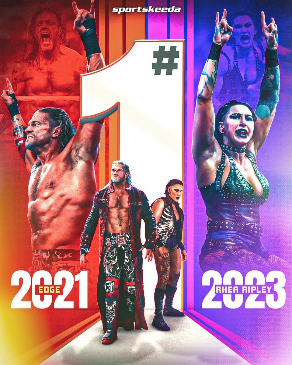 SKWrestling_'s tweet image. Edge and Rhea Ripley are the last male and female superstars, respectively, to win the Royal Rumble from the first position. 

#RRWithSK