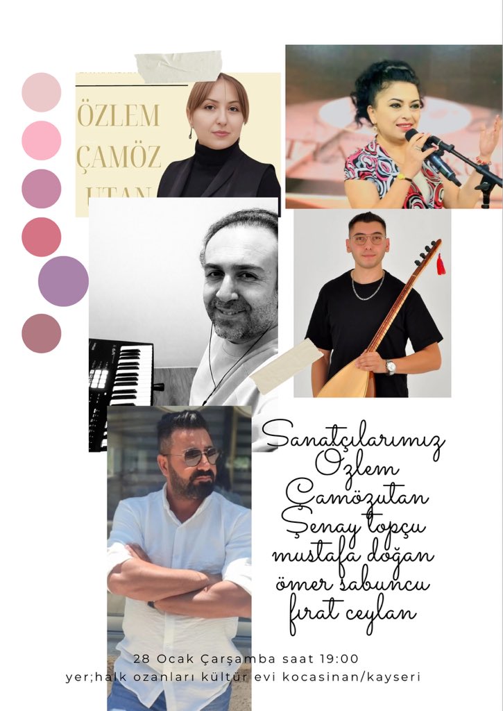28 Ocak Çarşamba günü saat 19:00’da halk ozanları kültür evimizdeki bu güzel programa herkesi bekliyoruz.
Not :giriş ücretsizdir @öne çıkar