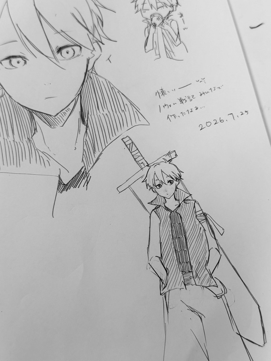 una___1110's tweet photo. まだ自分が高校生だったときにXの創作好きな子達と作った作品の私の創作キャラ何年かぶりに描いたけど懐かしすぎて不思議な気持ちになった https://t.co/Kl6ECXUnft