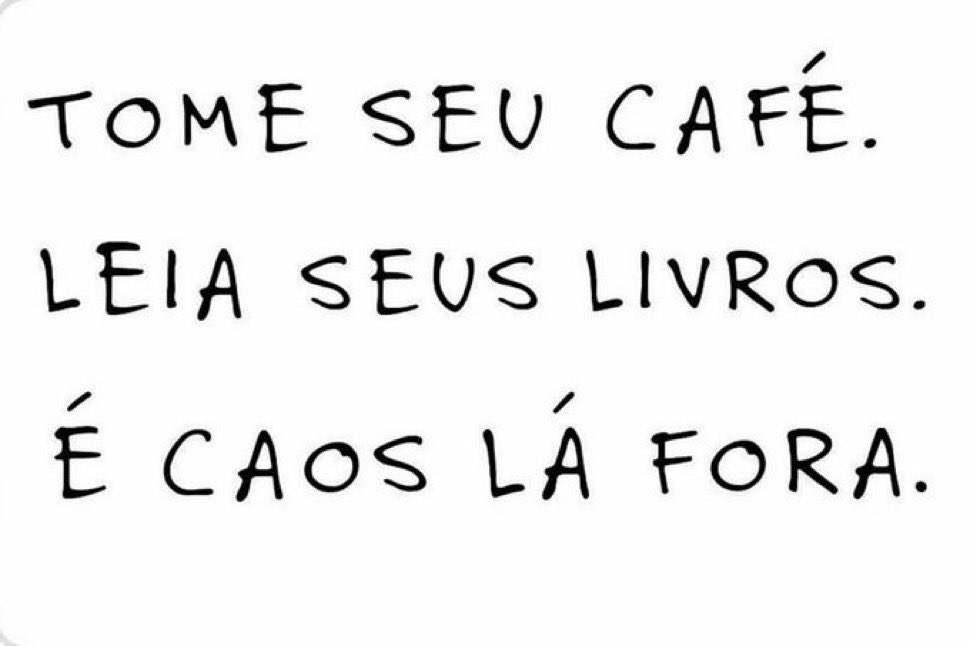 Conselho de domingo.