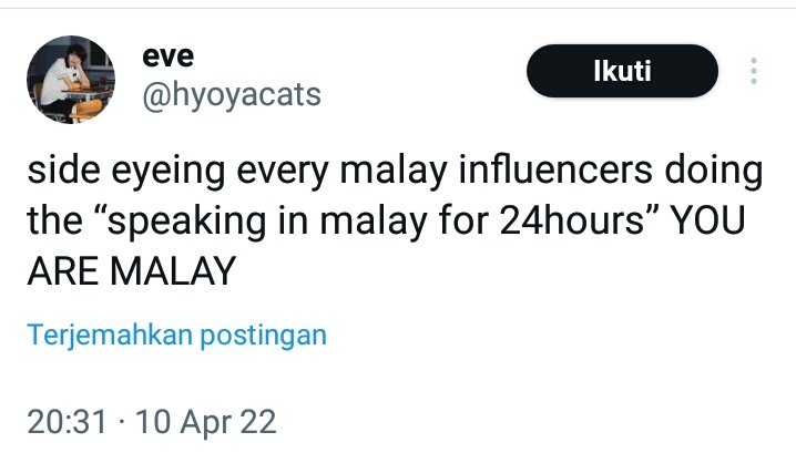 rainmakerfellow's tweet image. Ohh shut the f*ck up lah negara krisis identitas.
Mending kau perbanyak konten2 kayak gini, biar bahasa kebangsaan kau tak punah 😂