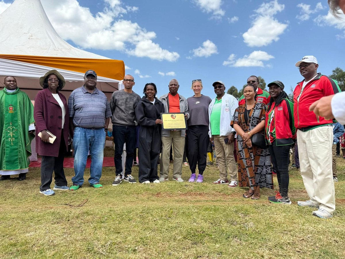 Today i joined Olympic and World Champion <a href="/Kipyegon_Faith/">Faith Kipyegon, EGH🇰🇪</a>  as she commissioned the Dare to Dream Maternity, a proposed maternity ward  in Keringet supported by our champion in Keringet!