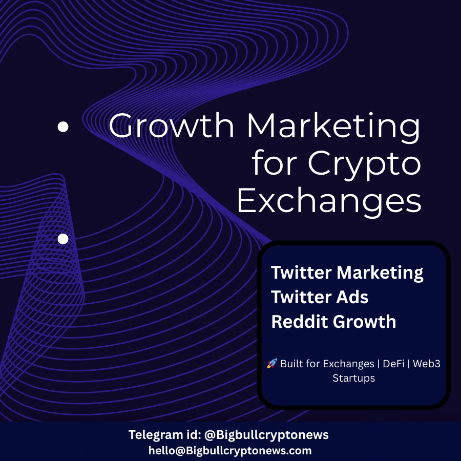 Bigbcryptonews's tweet photo. Growth Marketing for Crypto Exchanges
: Twitter  (X) Marketing for Crypto Exchanges to Get More Real Users
: Twitter Ads ( Multiple Campaigns &amp; Traffic Divert Ad )
: Reddit Marketing ( Web 3 &amp; Crypto Exchanges ) 
 #Web3 @Deepcoin @WEEX_Official #Web3Marketing  @BitunixOfficial https://t.co/pTDmUbBqV9