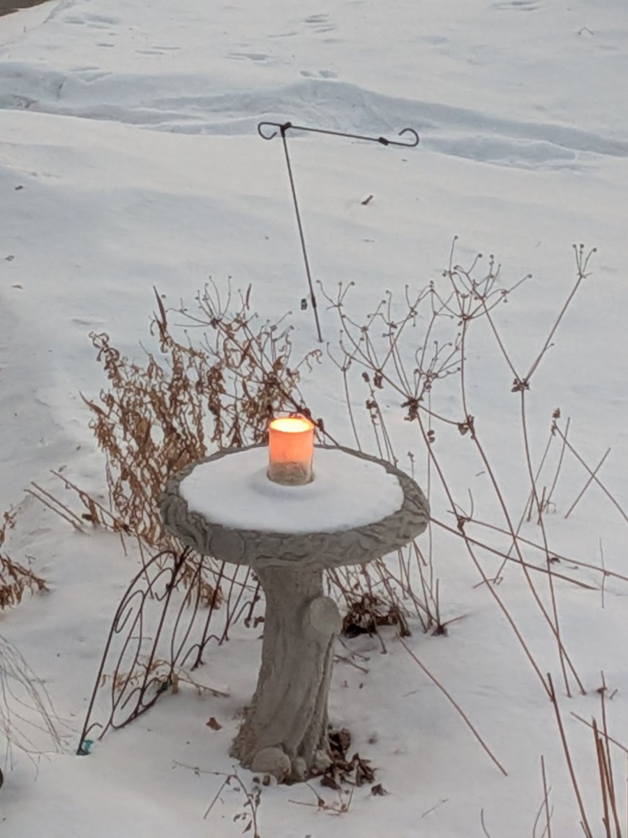 Sunrise, and the candle yet burns.