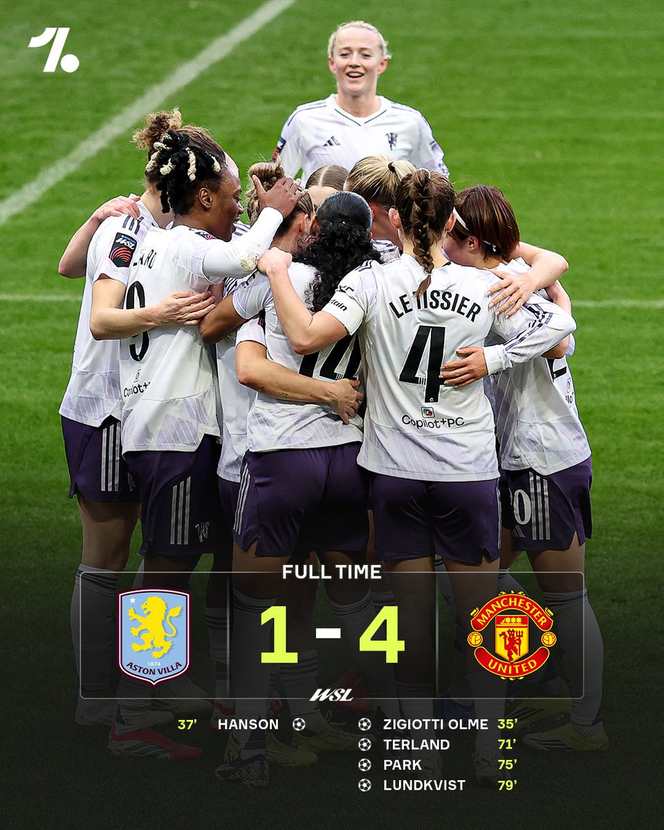 Manchester United ran riot against Aston Villa to move fourth in the WSL 👏✅