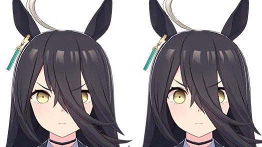 cafetachis's tweet image. cafe artists would draw her looking all cool and fierce when this is what she looks like in an attempt to look fierce in-game