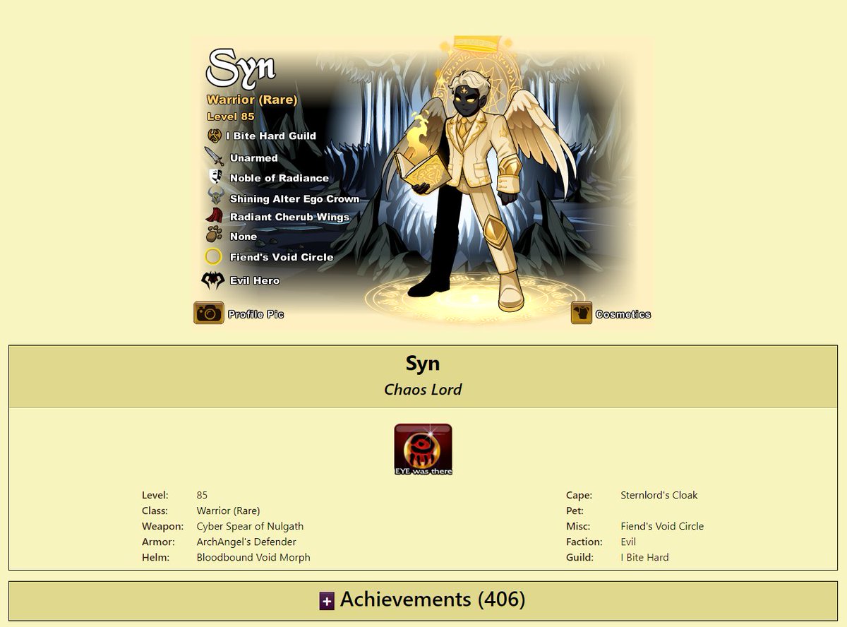 SynAQW's tweet photo. 400 Badges... finally complete! #aqw https://t.co/0HovMST5z2