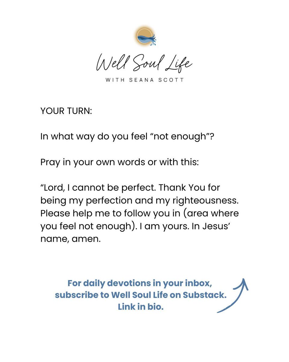Our Imperfection shows our need for Christ's perfection.

 👆 Subscribe to Well Soul Life Substack for daily devotions in your inbox
🔗 Downloads and links in bio

#WellSoulLife #Bible #Matthew #Proverbs #ChristianWomen #BibleStudy #BibleReading #Devotional #BibleDevotion
