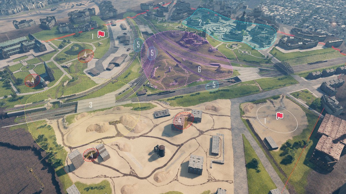 worldoftanks's tweet image. This week's additions to the Supertest are the new Junction map prototype.

Junction is a 1,000 × 1,000 m summer map with an Eastern European setting. It features a large three-way railway junction at its center, and a special mechanic triggered by players: moving trains.