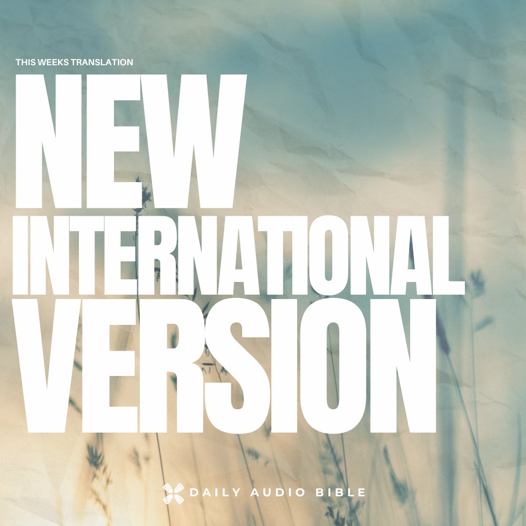 This week, we’ll be reading from the New International Version 📖

This is a journey we walk together, one day at a time 🌍

Tune in and let God’s Word shape the days ahead ✨

#DailyAudioBible #DABCommunity #DABFamily #BibleInAYear #ScriptureDaily #GodsWord #BibleReading