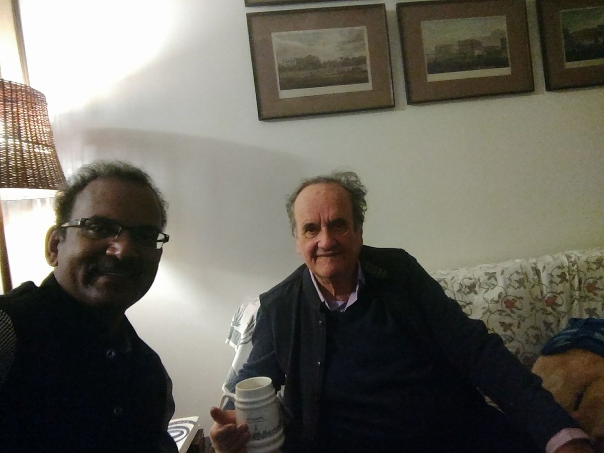 rajtoday's tweet image. Sir Mark Tully was more than a friend. He wrote the foreword to two of my books on India’s railway history and heritage—the first on the dramatic tale of Mumbai’s railway lines, and the other on a short history of Indian Railways.

I vividly remember a cold evening when I met him…