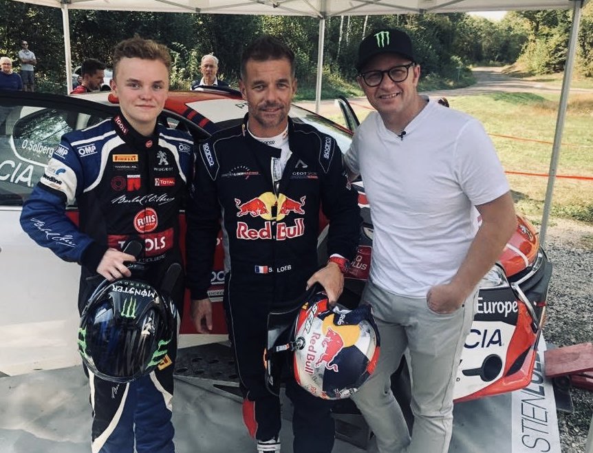SebastienLoeb's tweet image. That day, I saw your talent. 

This week, the whole world has seen your talent. 

Hats off to @OliverSolberg01 and your co-driver. @Petter_Solberg , you can really be proud 🔥