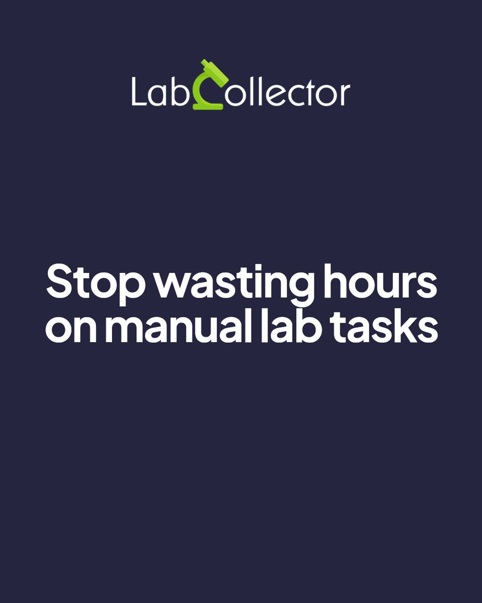 agilebio's tweet photo. Why do labs still waste hours on manual tasks? LabCollector's workflow automation connects instruments, data, and processes. Less busywork, more breakthroughs. Ready to boost your lab's productivity? #LabCollector #AgileBio #LabManagement https://t.co/IuwlQapowO