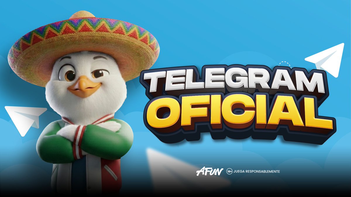 Afun_Mx's tweet photo. 📲 Telegram Oficial de AFun 🔥
🎁 Contenidos exclusivos
💸 Bonos especiales
🎰 Horarios únicos de giros gratis
Lo mejor pasa en Telegram 👀
👉 Únete aquí: https://t.co/6AW5GfWsqN
#AFun #TelegramAFun #GirosGratis #Bonos #CasinoOnline #Slots https://t.co/QwUc78PGO3