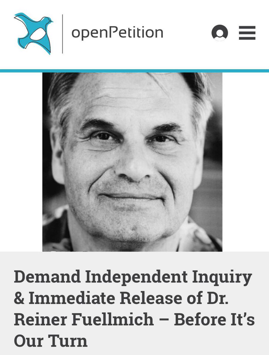 Die Petition richtet sich an: Deutscher Bundestag / Petitionsausschuss
Dr. Reiner Fuellmich, ein angesehener internationaler Anwalt, wird seit über zwei Jahren in Deutschland in Untersuchungshaft festgehalten wegen umstrittener Veruntreuungsvorwürfe, die viele als politisch