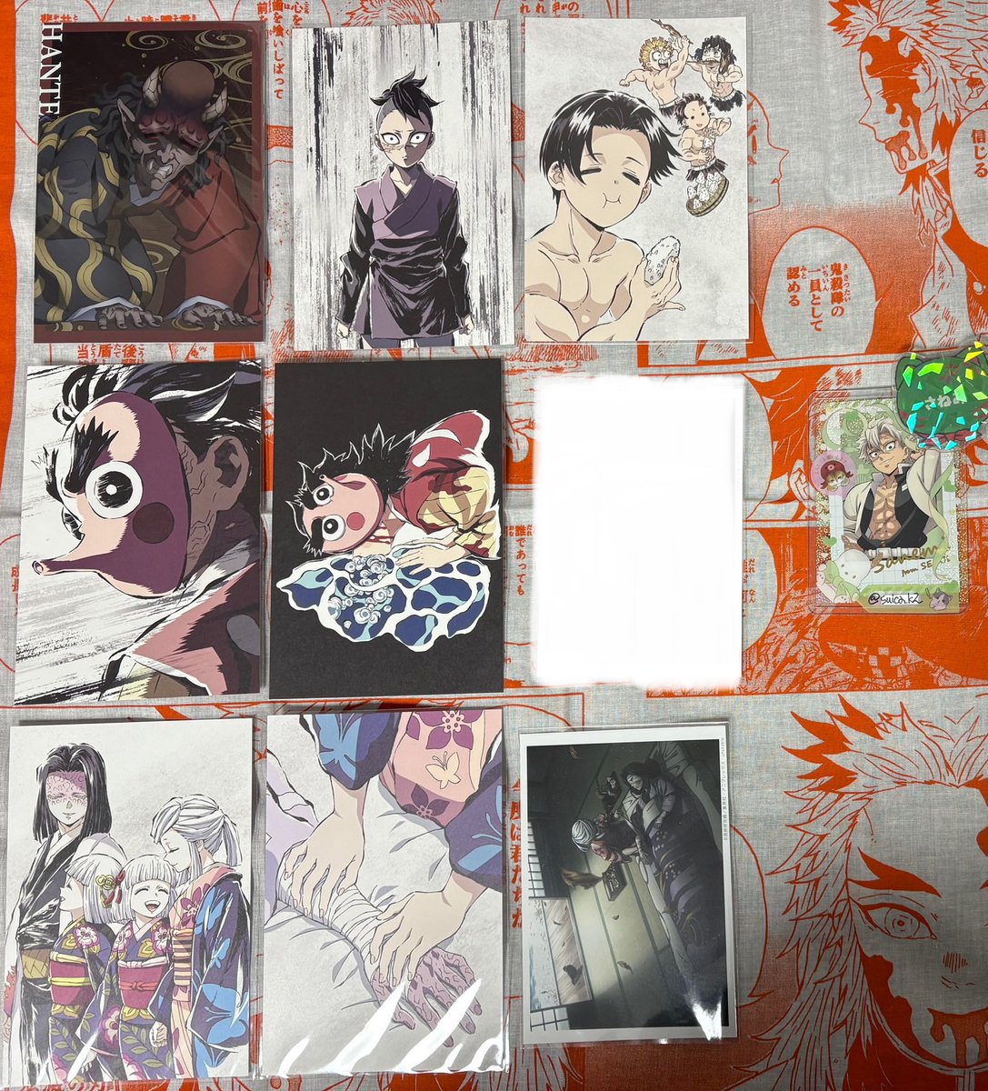 鬼滅の刃 ポストカード ブロマイド 譲渡 譲 半天狗 玄弥 村田 炭治郎