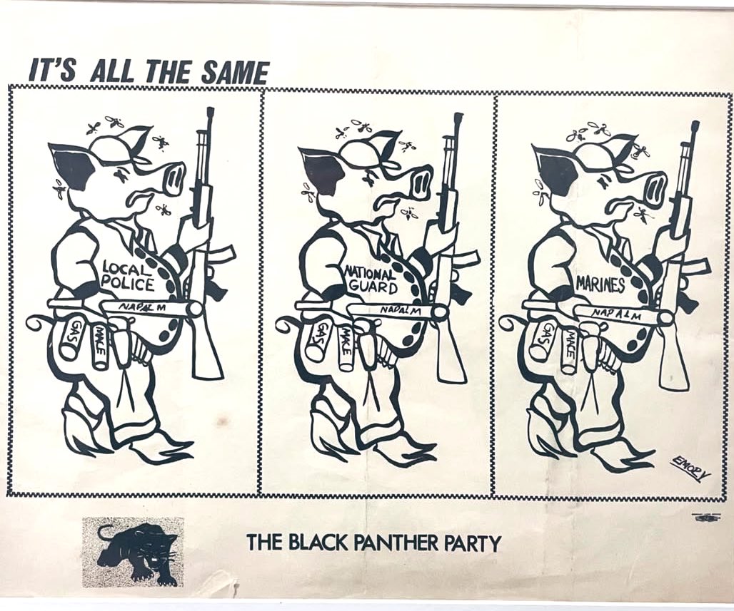stschrader1's tweet image. “There is a great similarity between the occupying army in Southeast Asia and the occupation of our communities by the racist police.” —Huey P. Newton, 1969