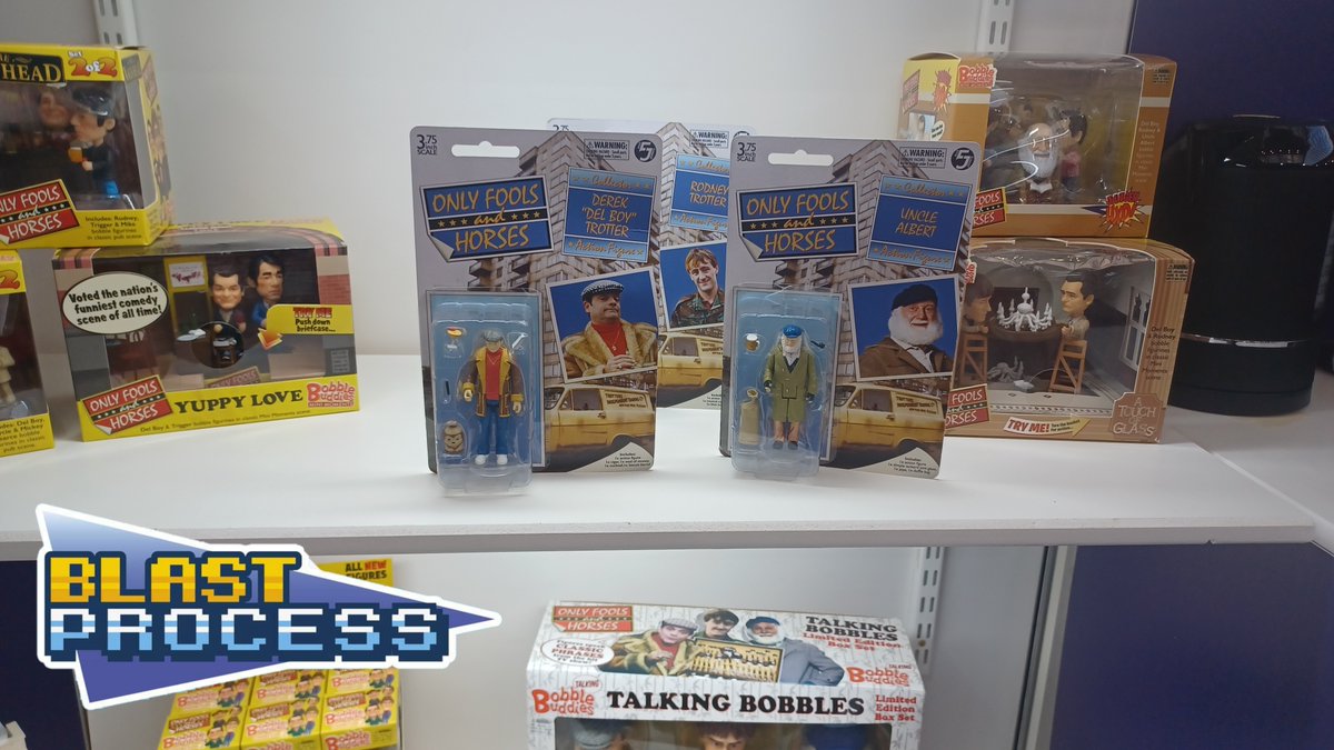 Additional items on display included early samples of the Only Fools and Horses action figures and the Gavin &amp; Stacey bobbleheads.

#Khadou #ToyFair #ToyFair2026 #OnlyFoolsAndHorses #TrottersIndependentTrading #GavinAndStacey #BritishTV #Collectibles #ToyIndustry