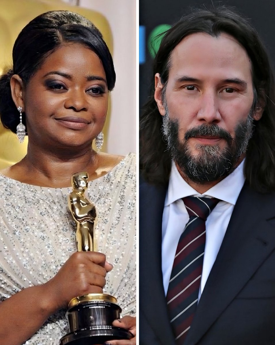 Jabz_CFC's tweet image. Keanu Reeves once rescued a woman stranded on the roadside by pushing her broken and dirty car. 

That woman was Oscar-winning actress Octavia Spencer.