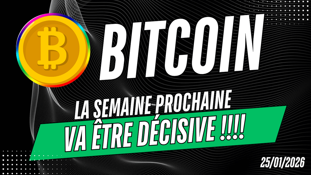 BITCOIN LA SEMAINE PROCHAINE VA ÊTRE DÉCISIVE ! SURVEILLEZ CECI 🔥 ANALYSE  MARCHÉ CRYPTO & NEWS Vidéo disponible içi : 👉 https://t.co/T6XUk6QK4N -  Commentez ma vidéo sur YouTube ✓ - Partagez et