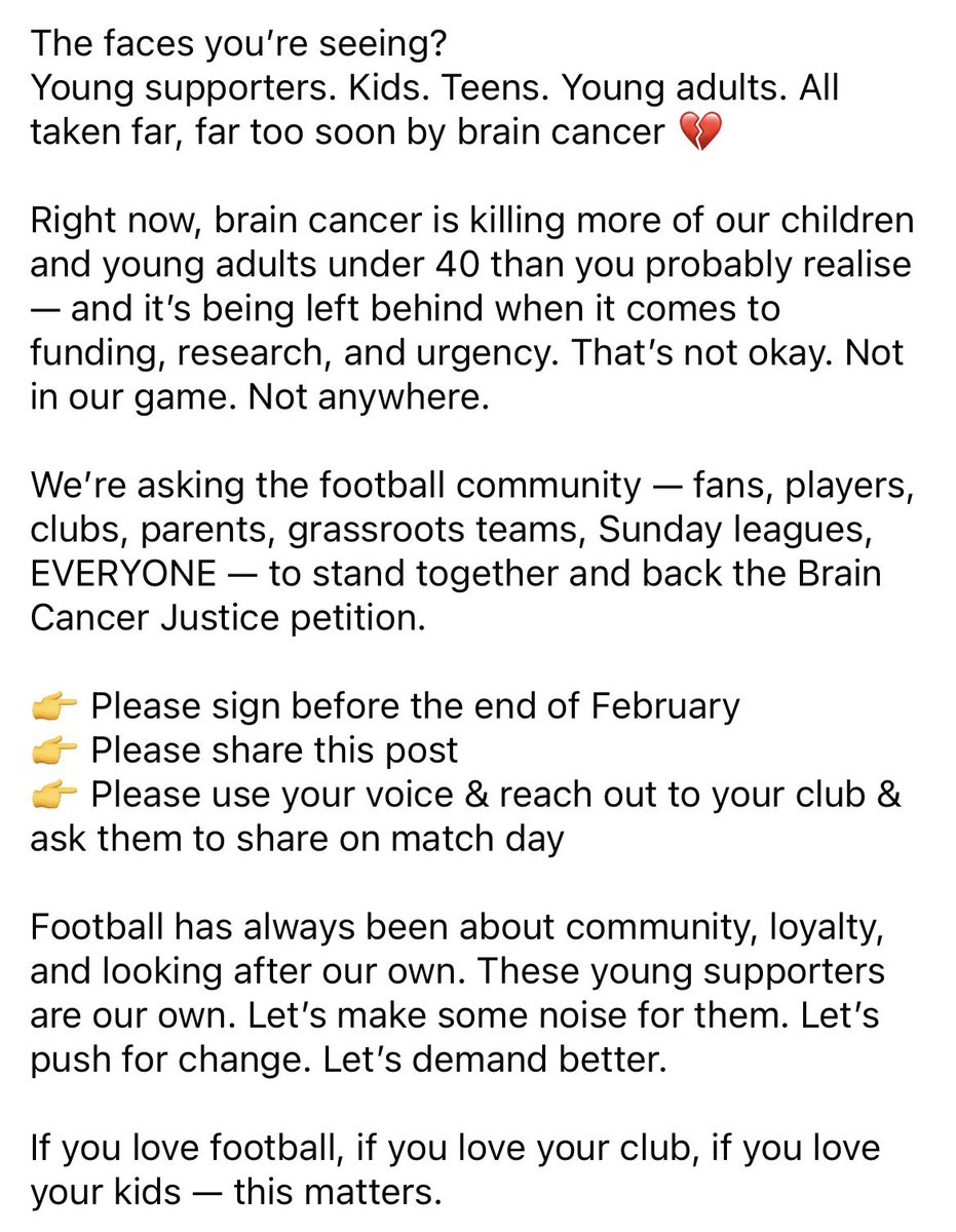 Brain cancer kills more kids &amp; young adults than any other cancer but it’s woefully underfunded 
Our Laura loved her #Everton family but please, who ever you support, sign &amp;share the petition &amp; help us change the brain cancer landscape 💙
<a href="/Everton/">Everton</a> #EFC 
petition.parliament.uk/petitions/7388…