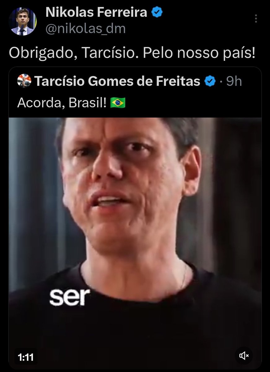 BananilVaronil's tweet image. Onde está o RT do vídeo do Flávio Bolsonaro, @nikolas_dm ?
Ele postou antes do Tarcísio
