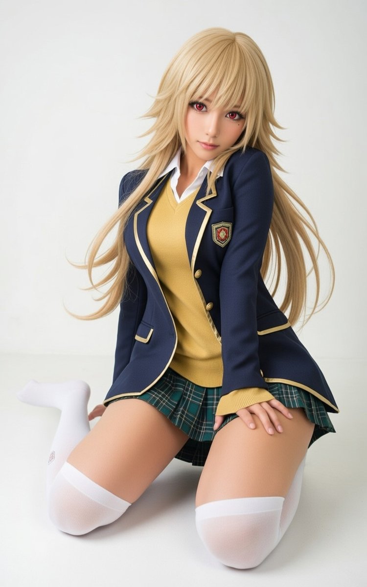 (自キャラ写実化)
俺得修学旅行のルナ姉、実際にいたらこんな感じ?的な遊びで
Grok製 