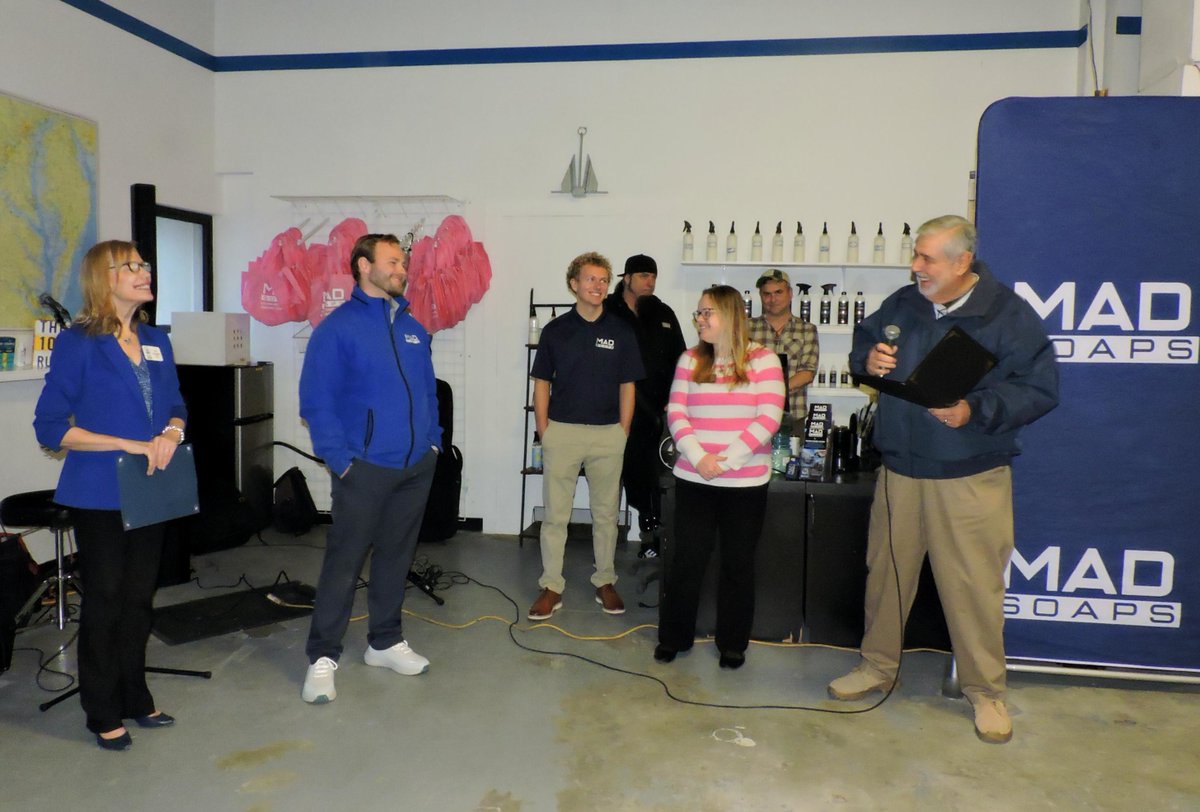 <a href="/Christb98/">Christian Buchleitner</a> (2nd from left) is honored with a citation at the Grand Reopening of <a href="/soaps_mad51379/">MAD Soaps Inc</a>.  A great occasion for a booming auto and marine detailing business. A “grand” Grand Opening for MAD Soaps’ new location – sharonleestable.com