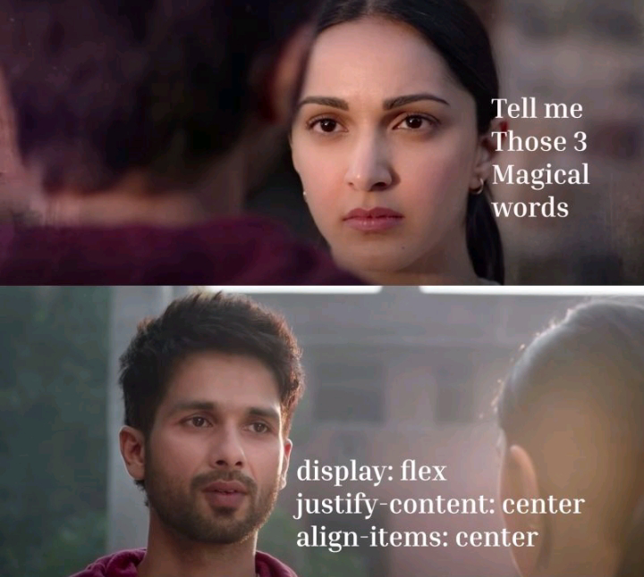 moonfarm_dev's tweet image. just when you think romance is dead

someone drops css flexbox as their love language

centering your feelings has never been this easy