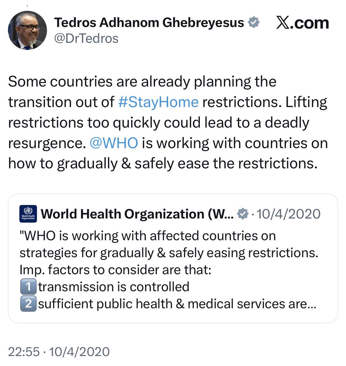 Dr_Tad's tweet image. He never recommended lockdown but was very keen to make sure lockdowns lasted as long as possible.