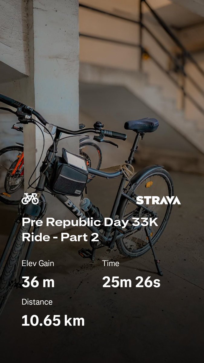 CatchMeAbhiOrb's tweet image. Your thumb has covered more distance scrolling this app today than your actual legs have all week. 💀

​33km done while the timeline is still waking up. Fix your Sunday. 🇮🇳🚴‍♂️

I did mine with Pre R-Day warm-up 😊

No Excuses.

​#RepublicDay #GetAfterIt #Strava #cycling